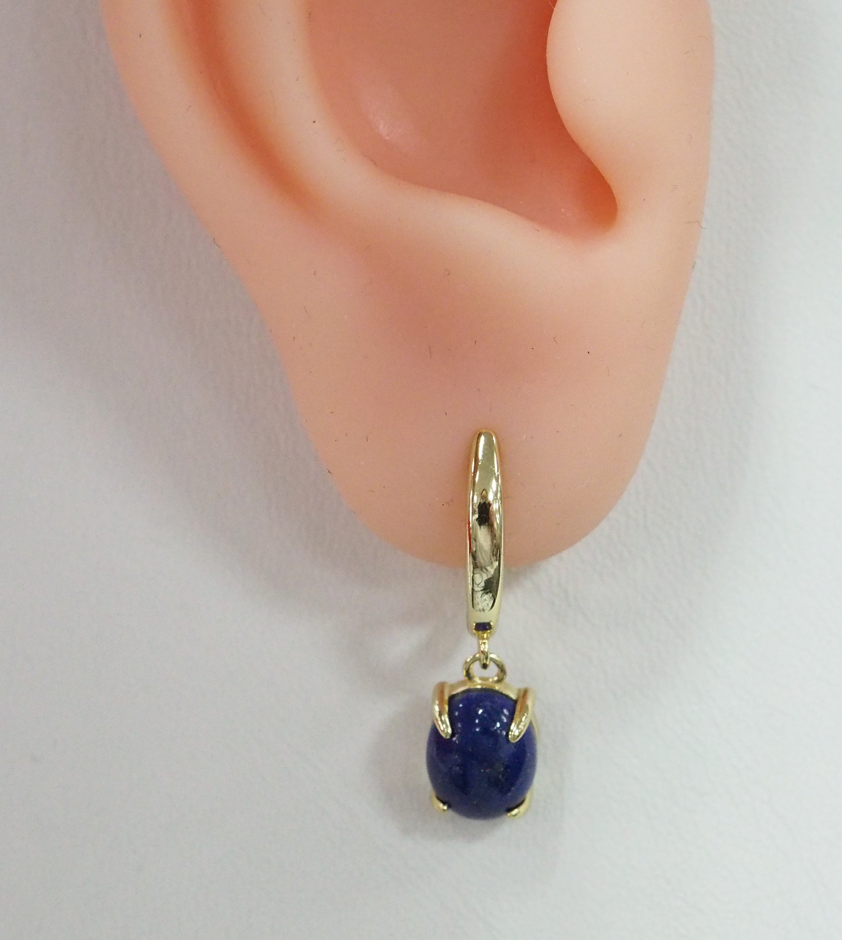 Серебряные серьги с лазуритами